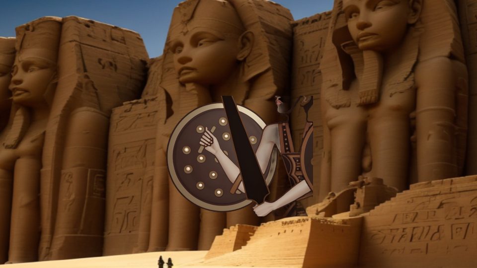 Sherden round shield — Nile abu simbel