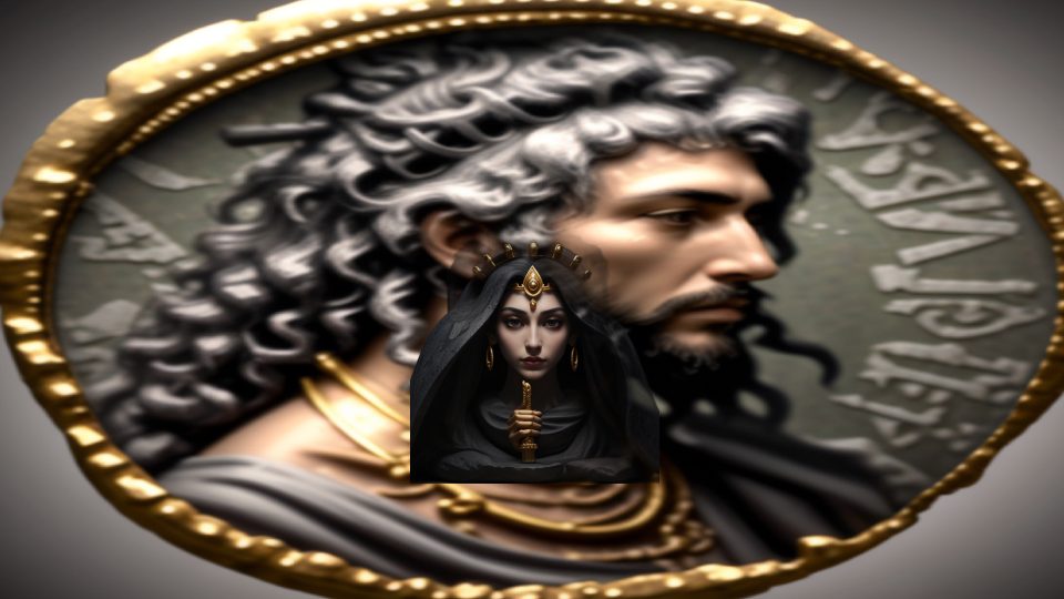 Modius crown — Juba1 denarius portrait