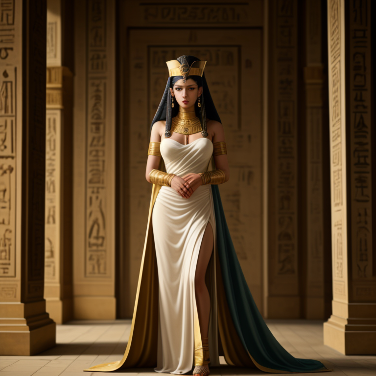 Made with Character effects: Peseshet, as pharaoh