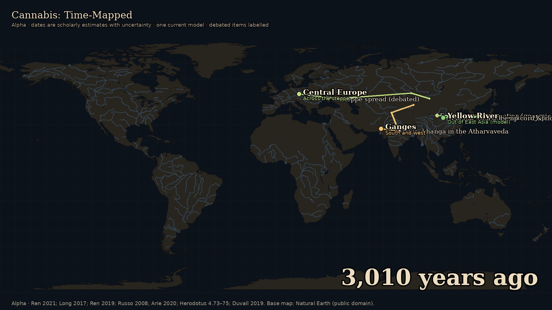 Cannabis: Time-Mapped