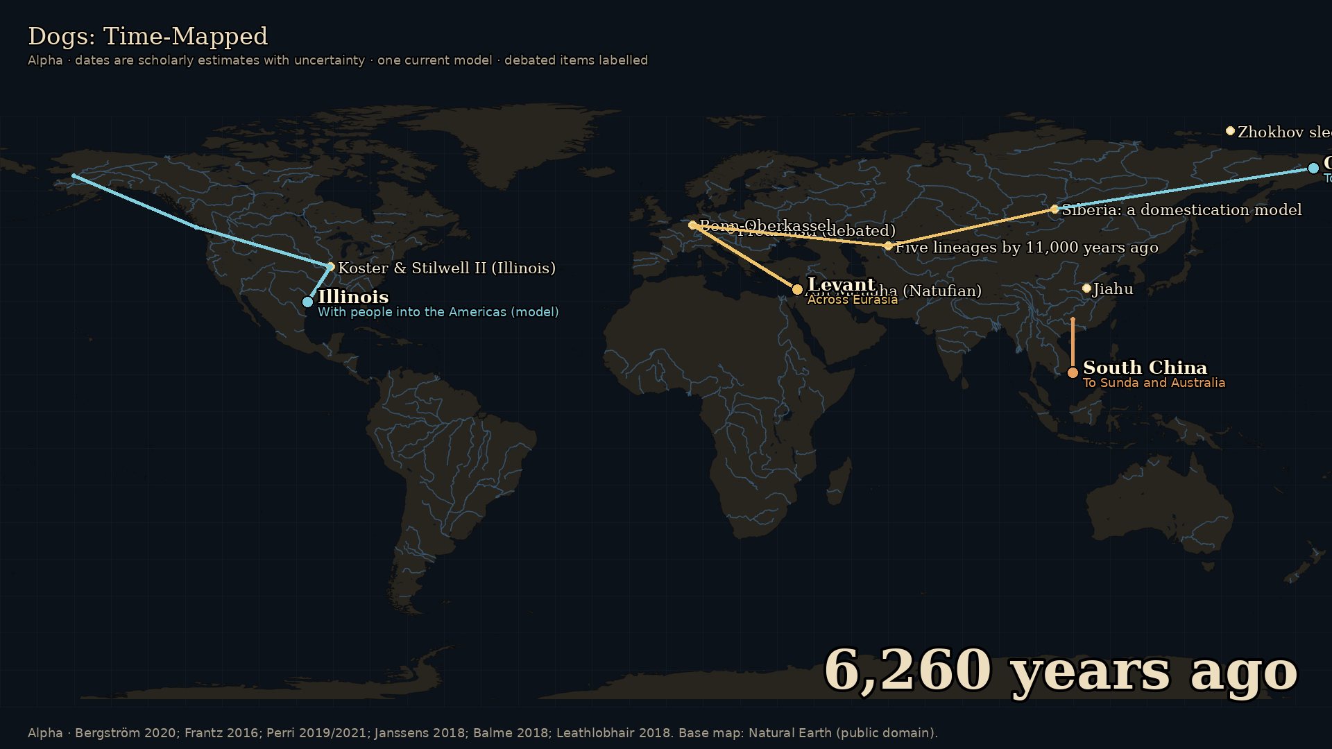 Dogs: Time-Mapped