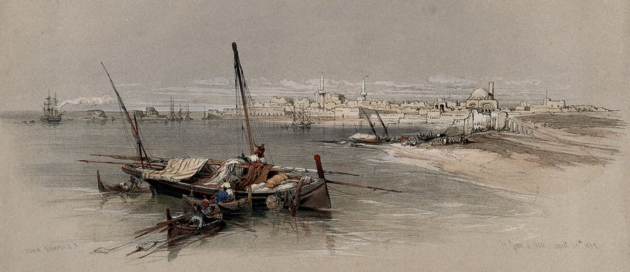 St. Jean d'Acre, looking from the sea — original