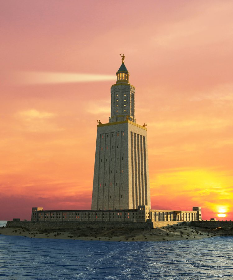 Pharos of Alexandria, reconstruction — original