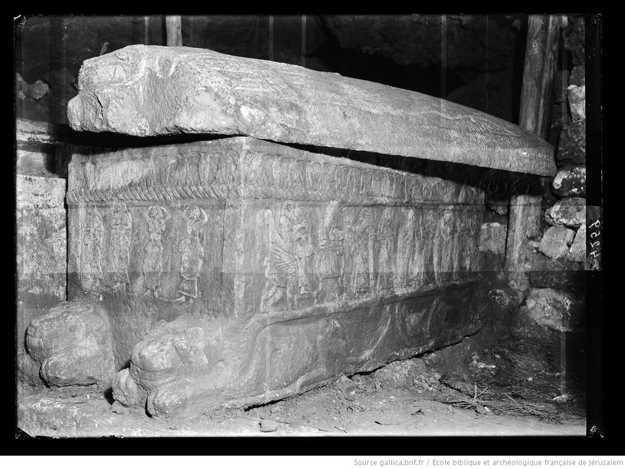 The sarcophagus of Ahiram, Byblos — original