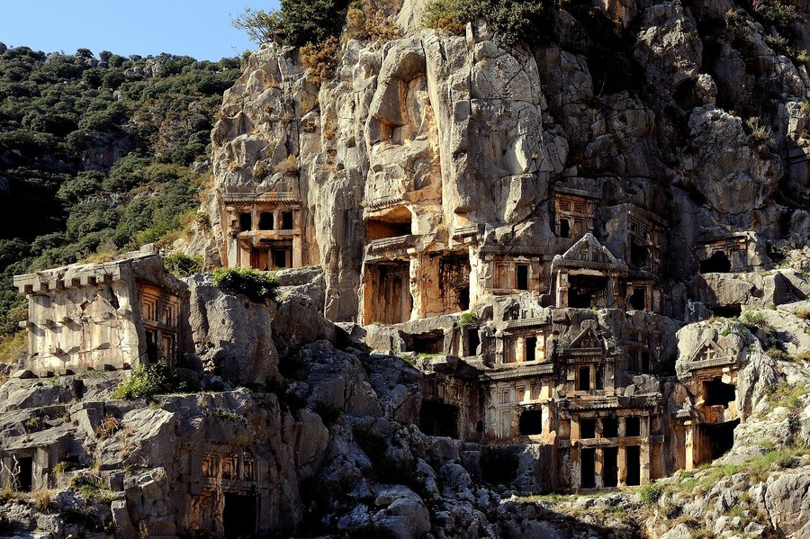 Lycian rock tombs at Myra — original
