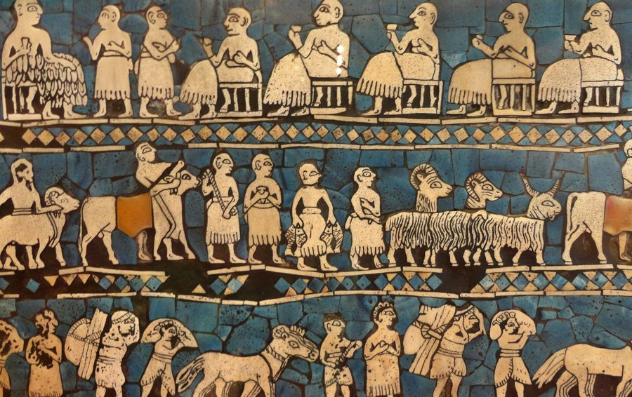 The Standard of Ur, the banquet panel — original