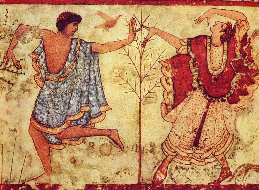 Etruscan dancers, Tarquinia — original
