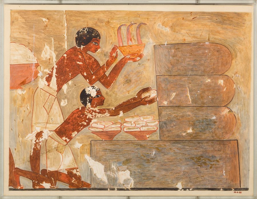 Gathering honey, tomb of Rekhmire — original
