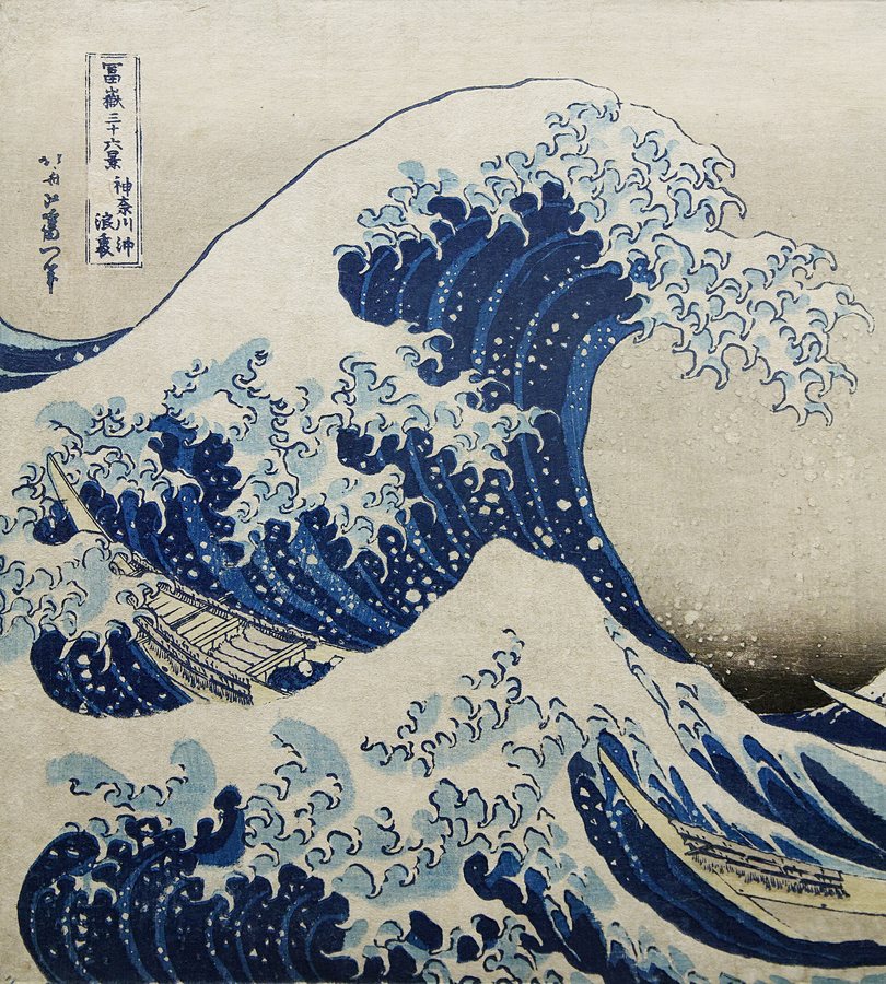 Fishermen by Hokusai — original