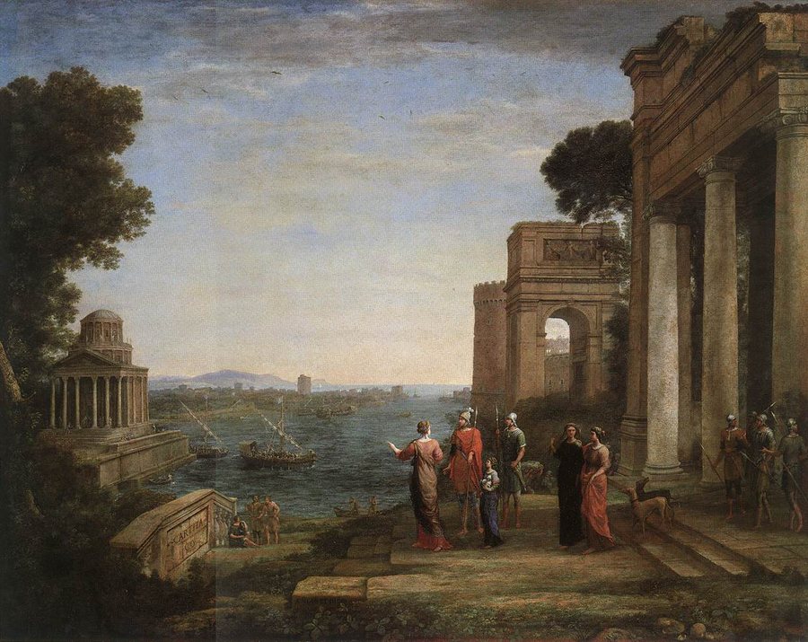 Aeneas's Farewell to Dido in Carthage — original