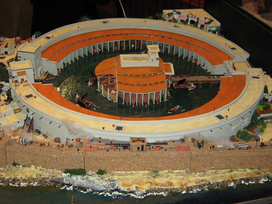 Model of the military port of Carthage — original