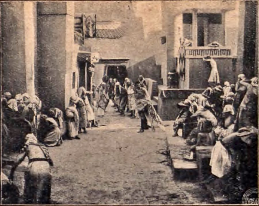 Salammbô illustration (street scene) — original