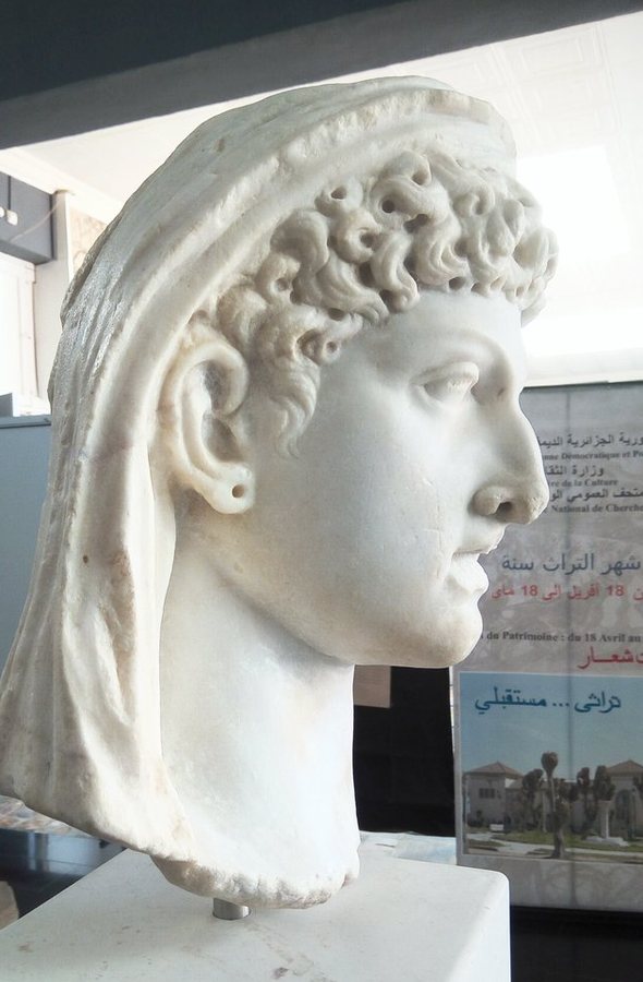 Ancient Roman bust of Cleopatra VII (Cherchell) — original