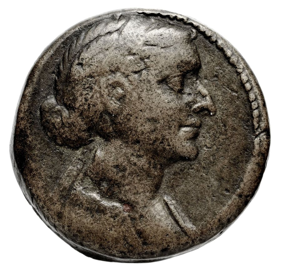 Bronze coin of Cleopatra VII, Alexandria — original