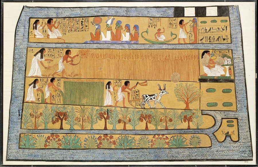Sennedjem and Iineferti in the Field of Reeds — original