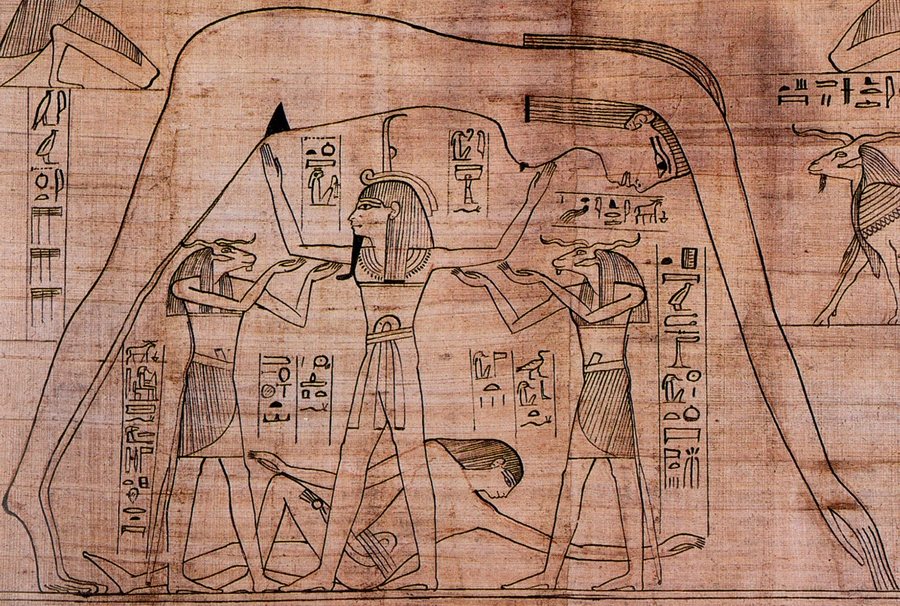 Nut, Shu and Geb: the separation of sky and earth — original