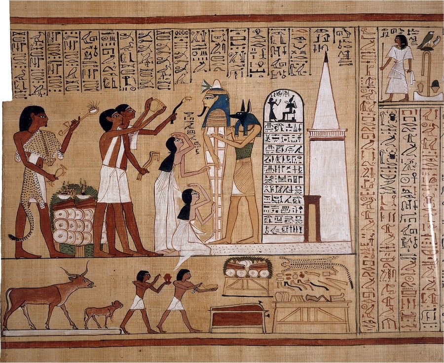 The Opening of the Mouth before the tomb — original