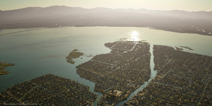 Aztec chinampas — original