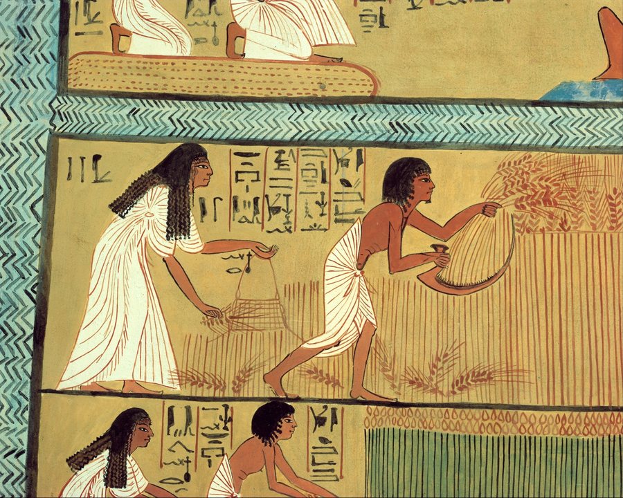The Field of Reeds, tomb of Sennedjem — original