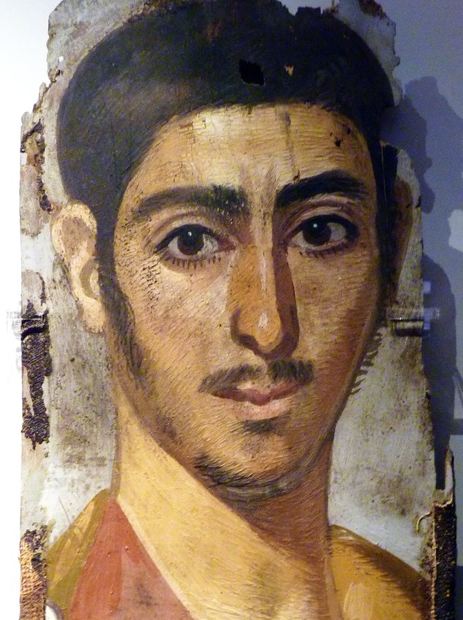Fayum portrait of a man — original