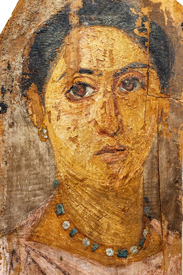 Mummy portrait of a woman, Athens EAM 1628 — original
