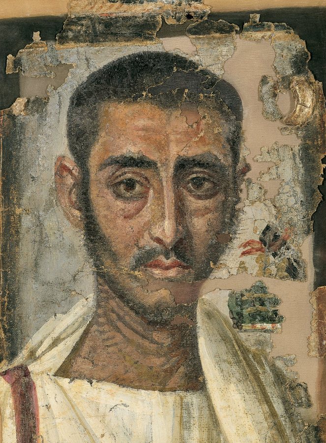 Funeral portrait of a man — original