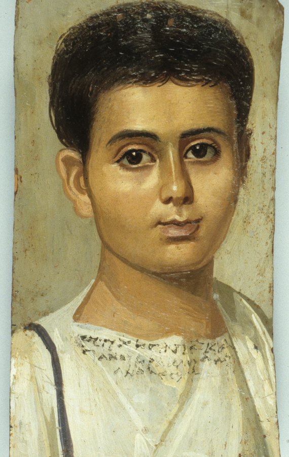 Portrait of the Boy Eutyches (Fayum mummy portrait) — original