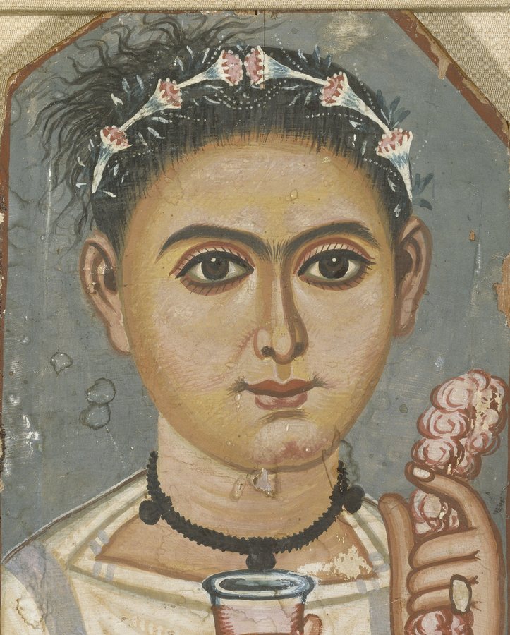Boy with a Floral Garland in His Hair — original