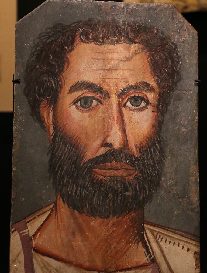 Funerary portrait of a man, 175–225 — original
