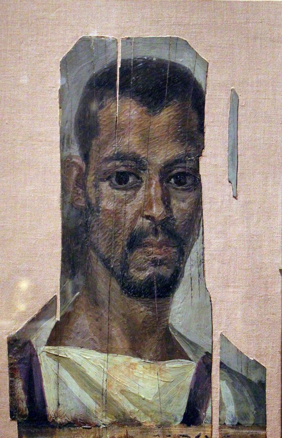 Portrait of a man from Antinoé, 190–230 AD — original