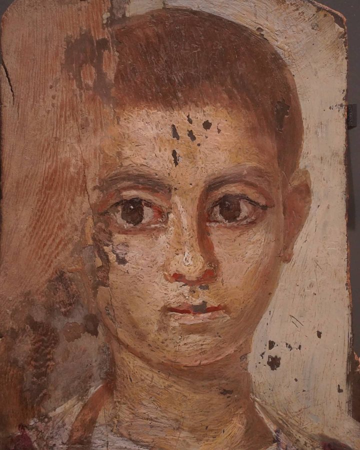 Mummy portrait of a boy — original