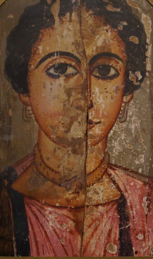 Fayum mummy portrait of a woman (Pushkin 06) — original