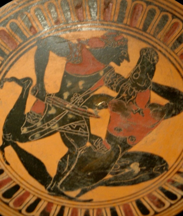 Theseus kills the Minotaur — original