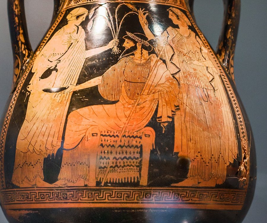 Triptolemos with Demeter and Persephone — original