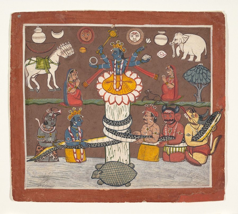 The churning of the Ocean of Milk — original