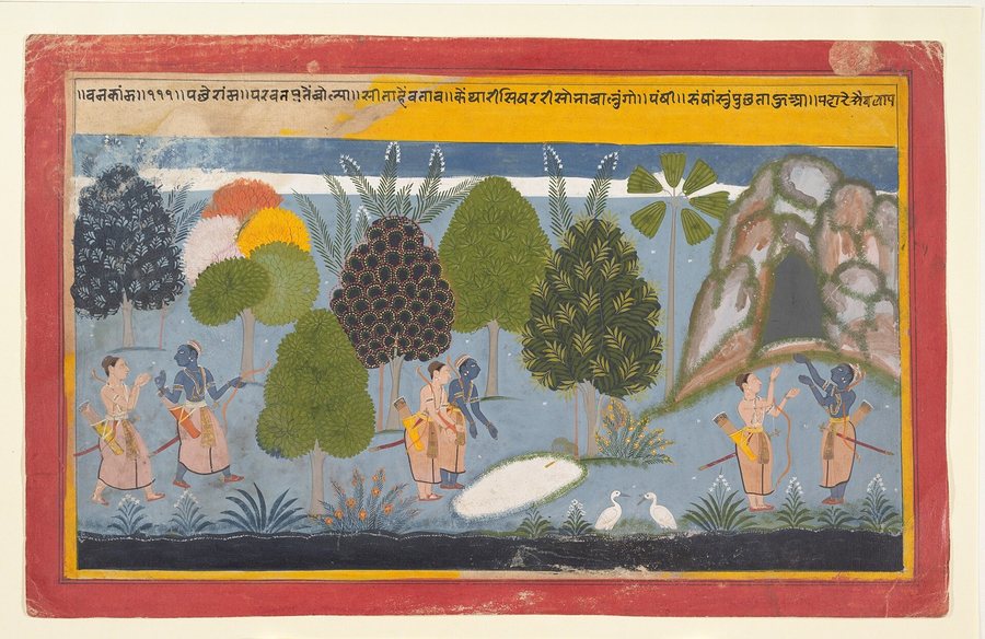 Rama and Lakshmana search in vain for Sita — original