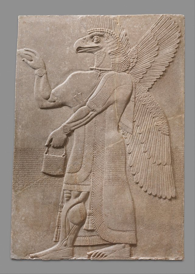 An eagle-headed apkallu (Nimrud) — original