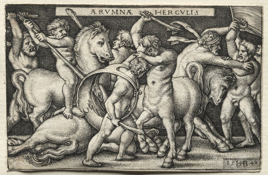 Hercules fights the centaurs — original