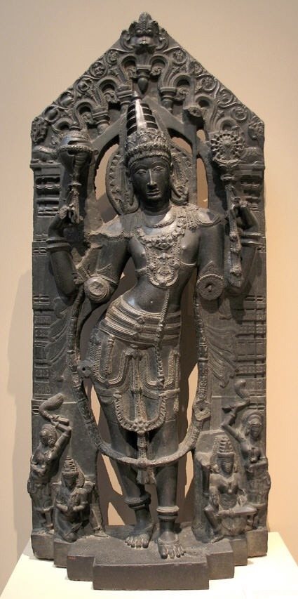 Vishnu with Garuda and Lakshmi — original