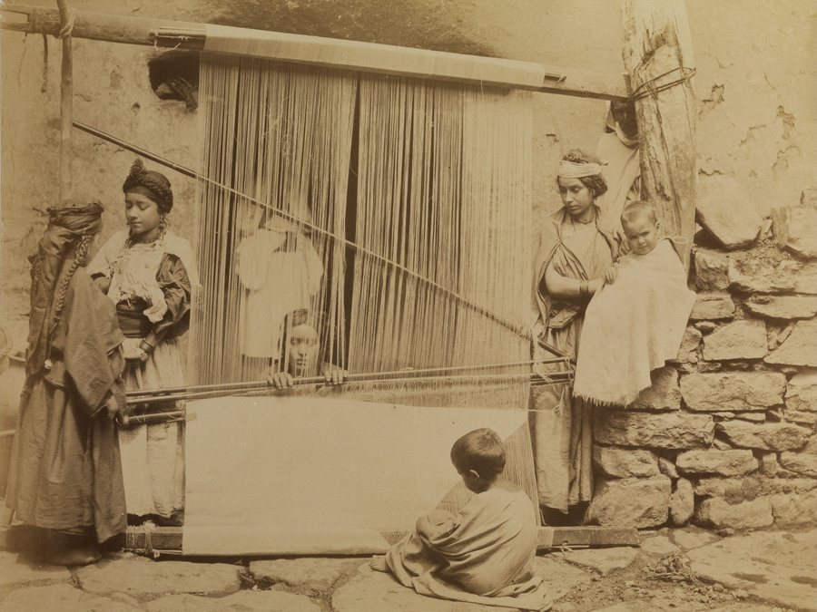Kabyle loom (Neurdein, c. 1860) — original