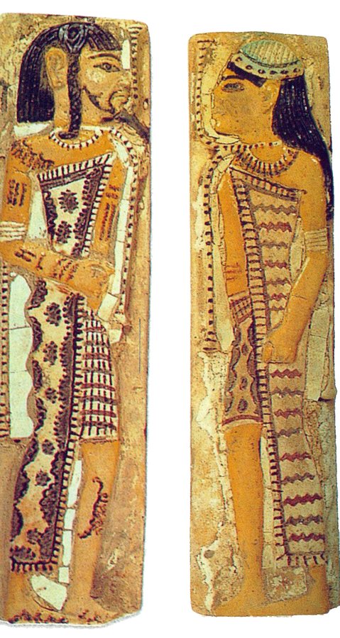 Libyans, painted tiles from Medinet Habu — original
