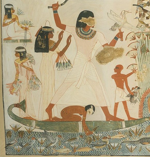 Menna fowling in the marshes — original