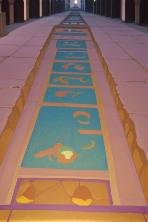 As depicted — Half vaporwave