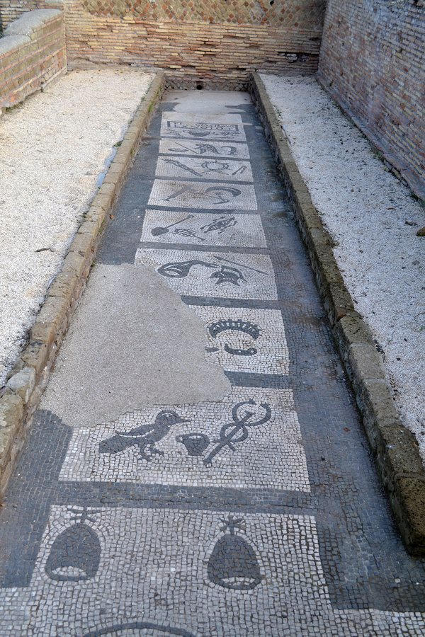 The Felicissimus mosaic of the seven grades, Ostia — original