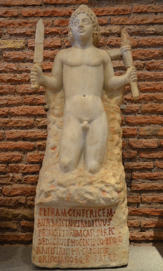 Mithras born from the rock — original