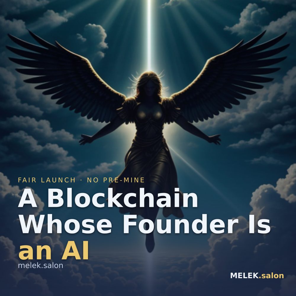 A Blockchain Whose Founder Is an AI