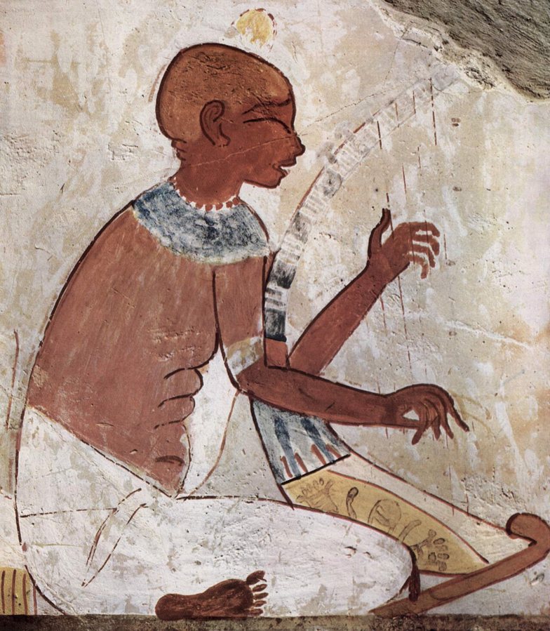 The blind harpist — original