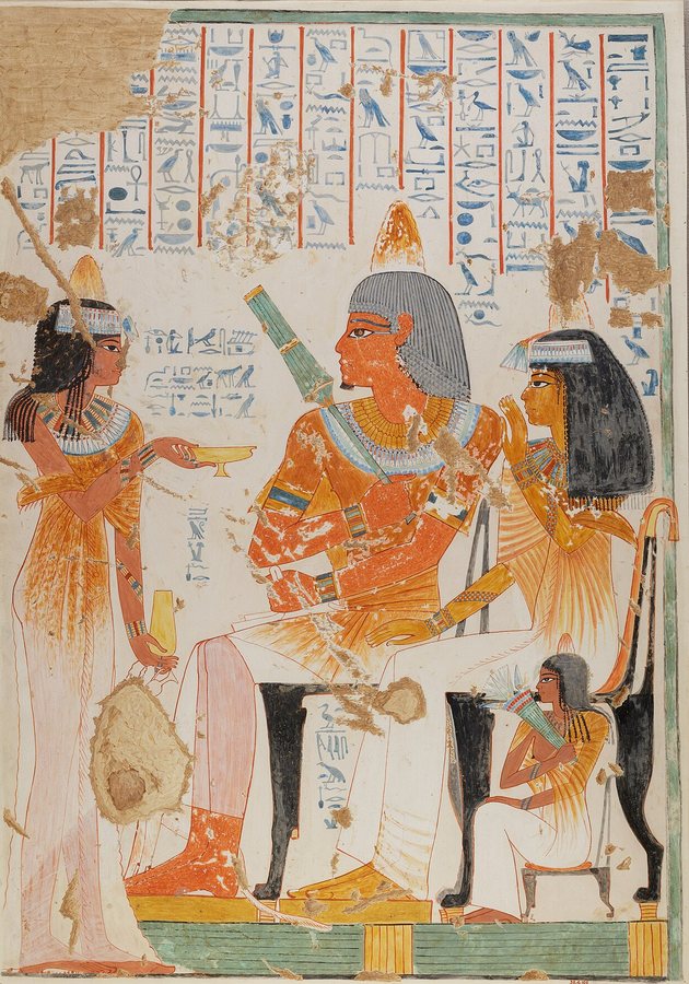 Nebamun receives wine — original