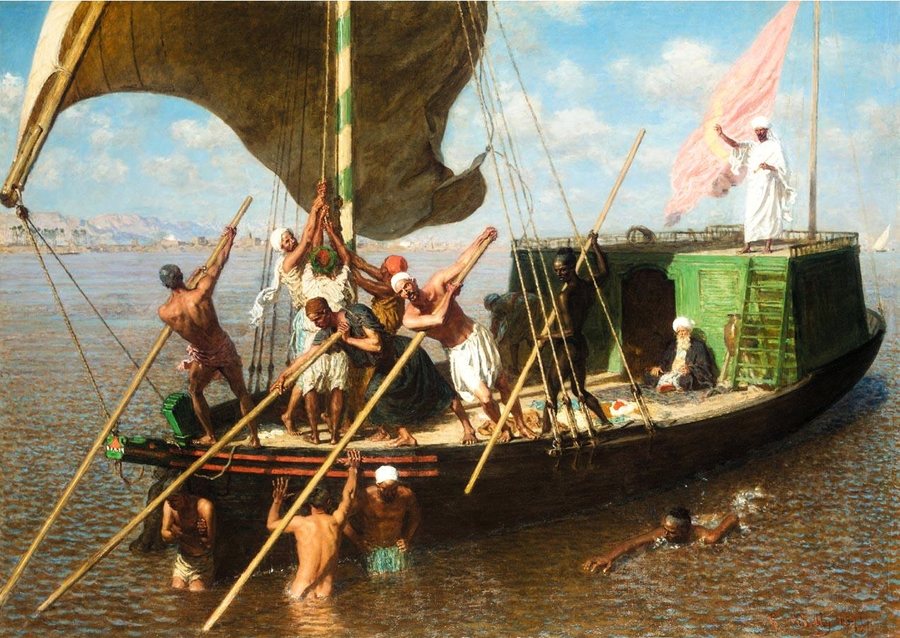 La dahabieh engravée, Égypte — original