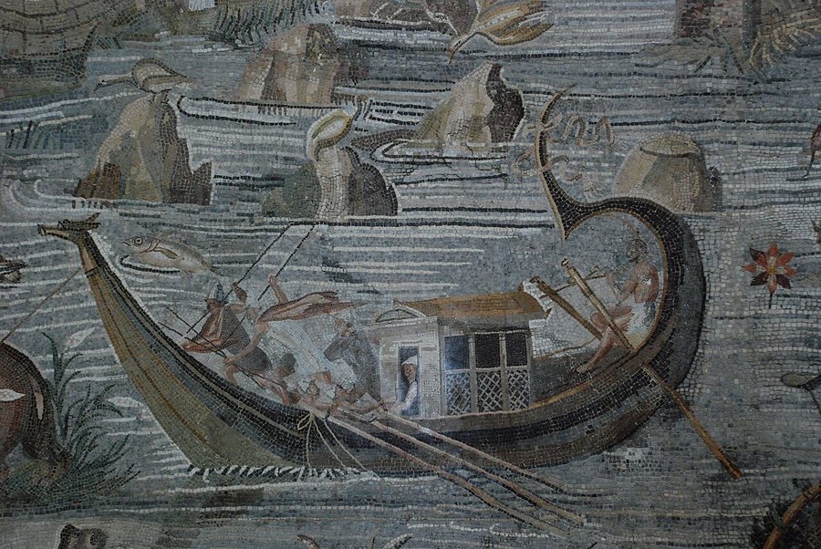 Rowing barge on the Nile — original